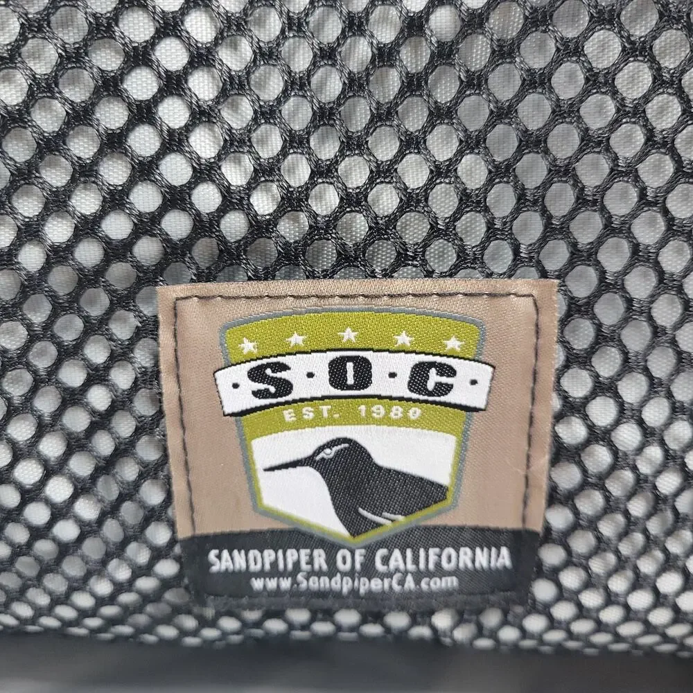 RARE SOC Sandpiper of California Black Military Tactical Backpack Blackout Bag